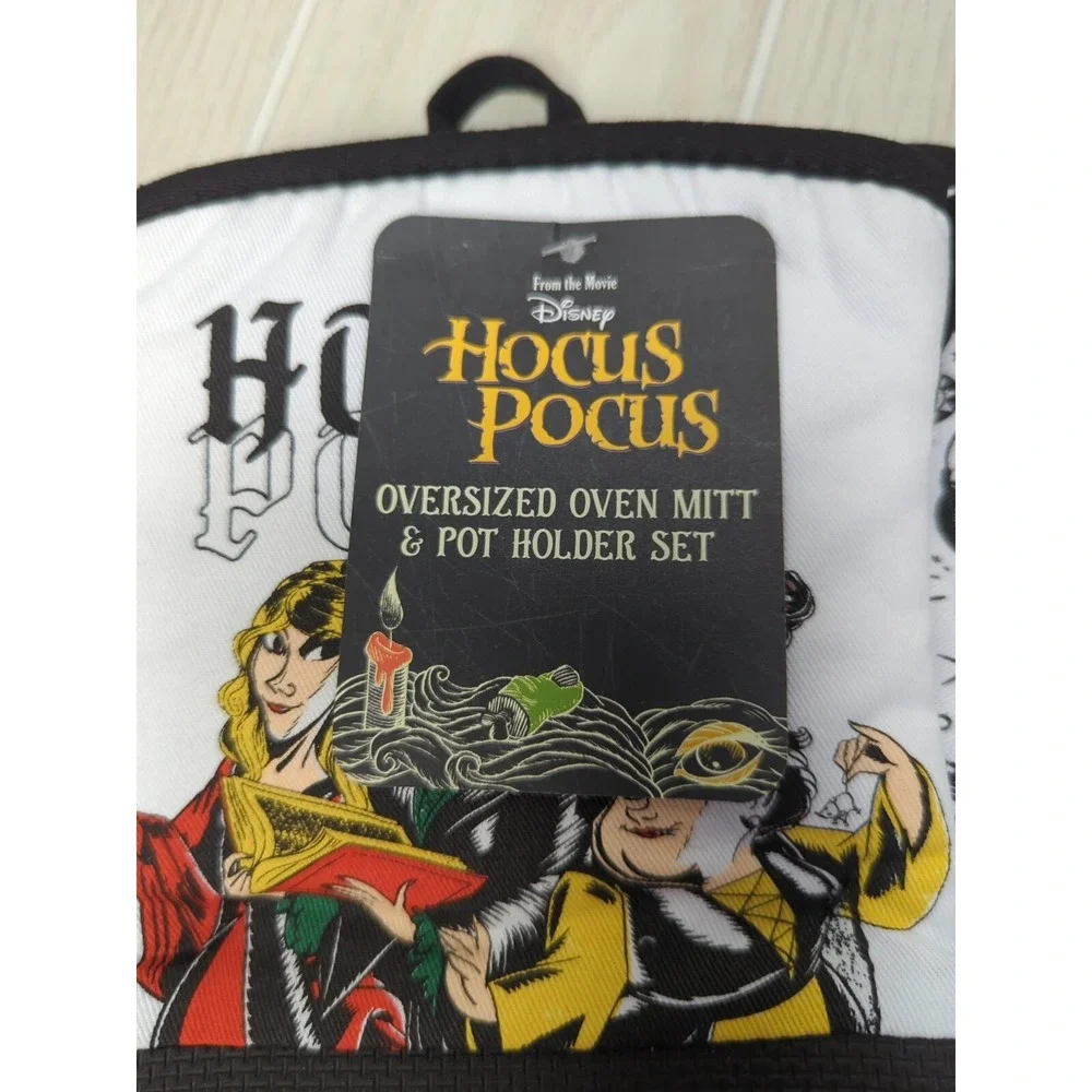 Hocus Pocus Kitchen pot holder hot pad oven mitt 2pc set NEW